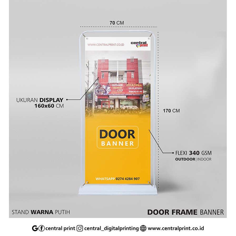 Jual DOOR FRAME BANNER 160X60 Shopee Indonesia