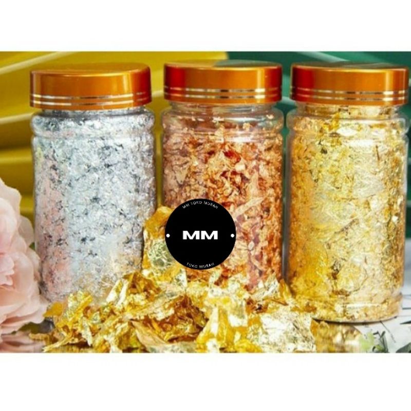 Jual edible kue / edible gold / edible rose gold / edible sheet 3gr
