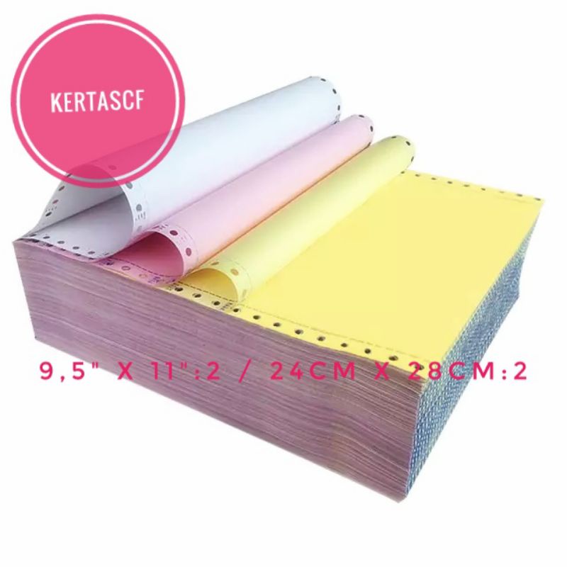 Jual KertasCF kertas continuous form 3PLY ukuran A42 printer dotmatrix