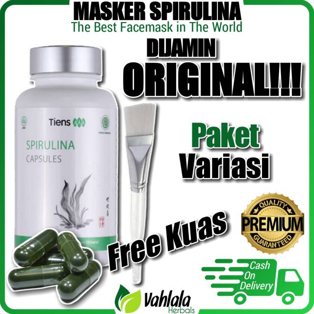 Jual Masker Wajah Spirulina Organik Komedo Organic Jerawat Murah