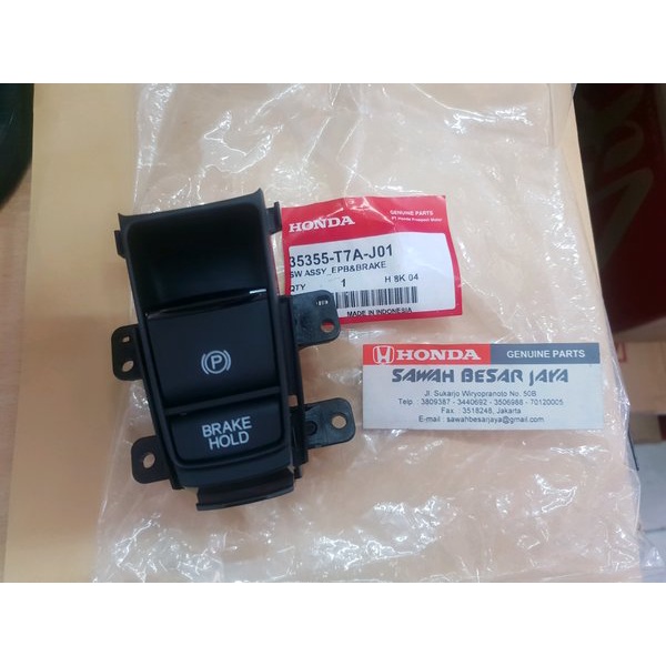 Jual Switch Tombol Saklar Rem Tangan Parkir Brake Hold Honda HRV