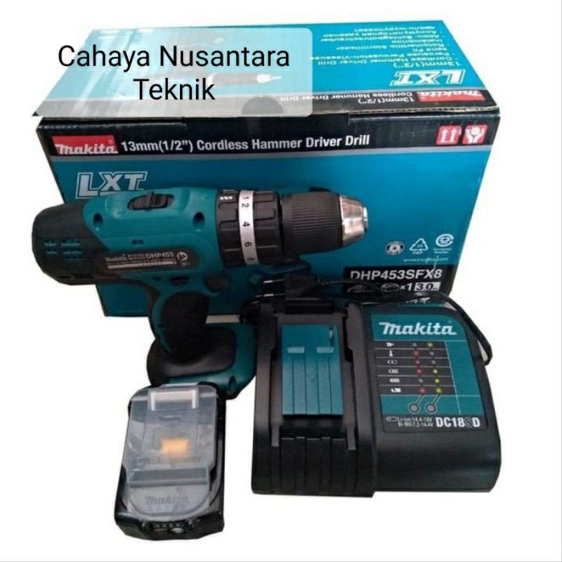 Jual Makita Asli 18Volt Bor Baterai Cordless Hammer Drill DHP453