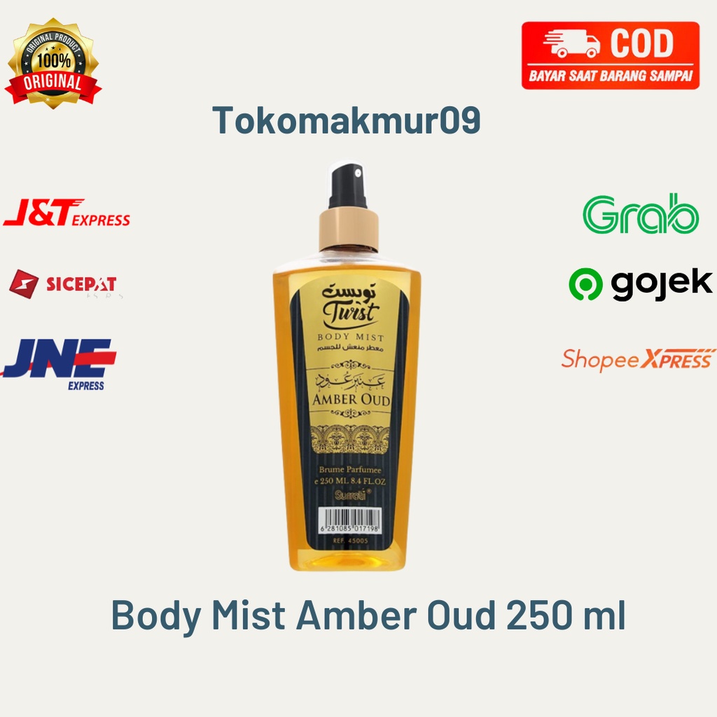 Jual PARFUM SURRATI BODY MIST AMBER OUD 250 ML FROM SAUDI Shopee