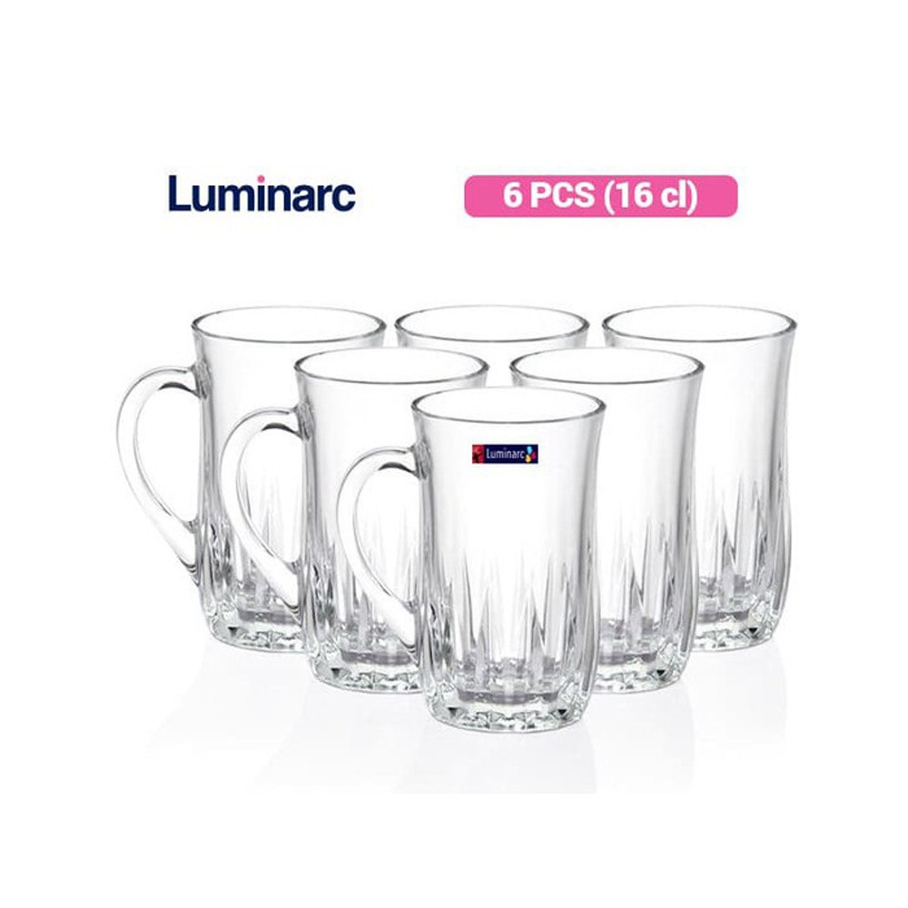 Jual Luminarc Gelas Minum Jewel tea mug 16 6 pcs Shopee Indonesia