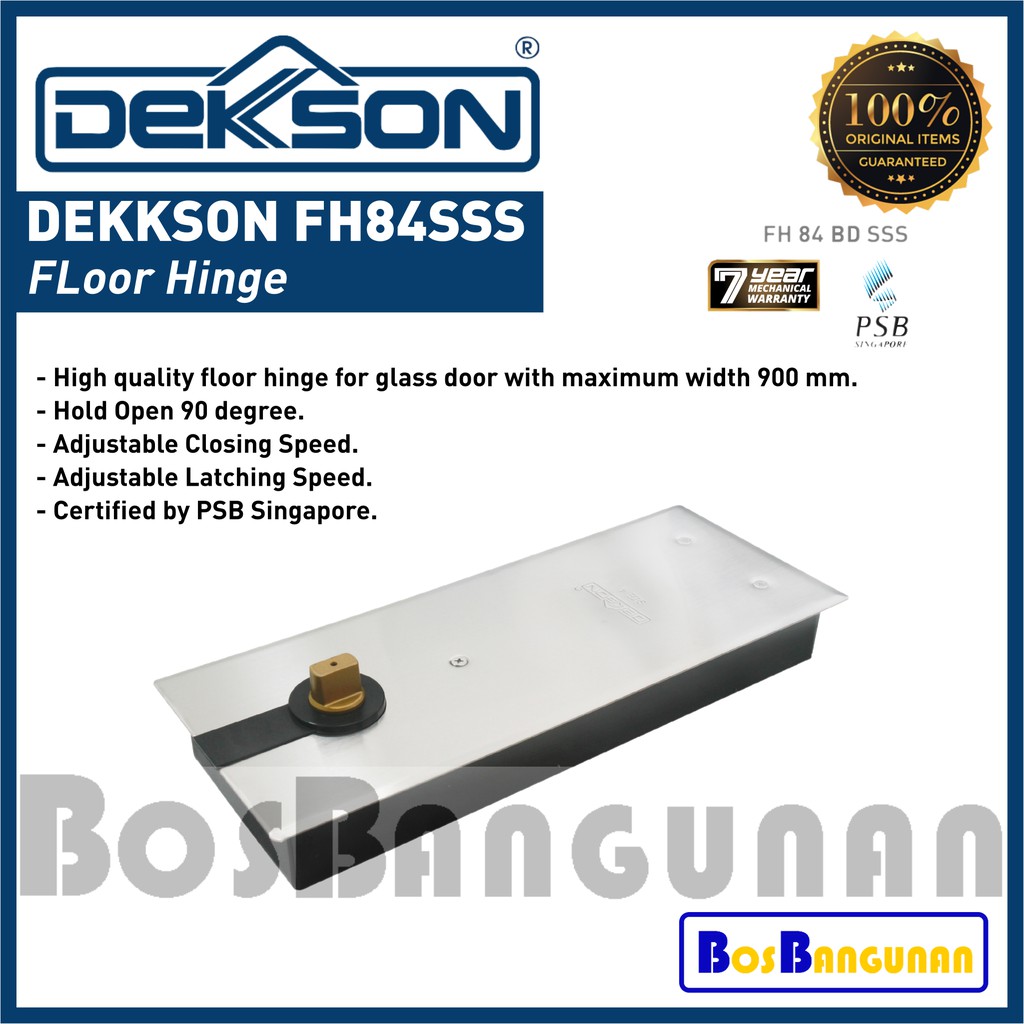 Jual Floor Hinge DEKKSON FH 84 SSS / Engsel Lantai DEKKSON FH84SSS