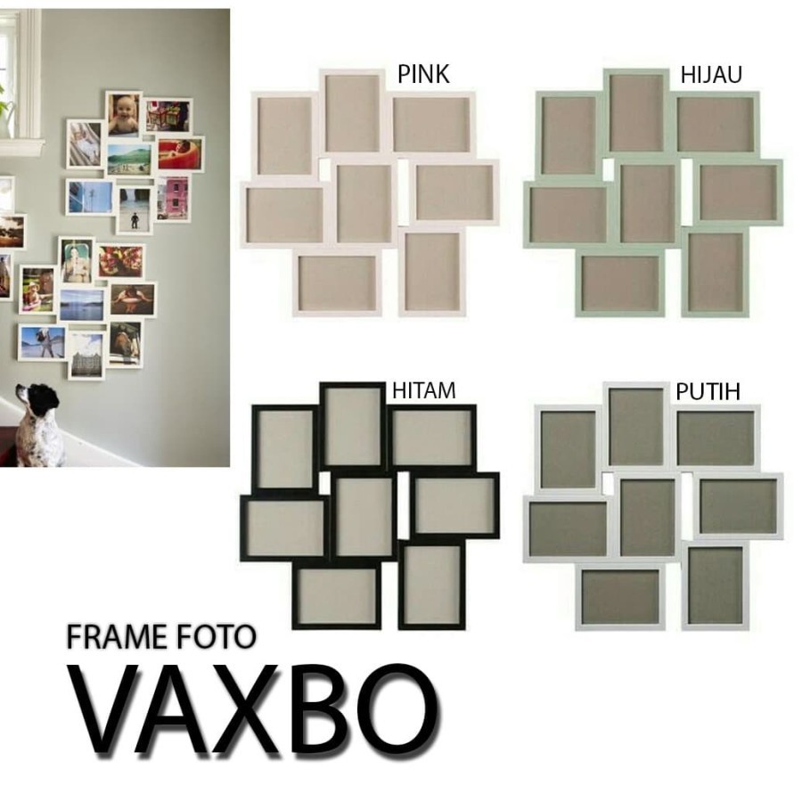 Jual BINGKAI PHOTO VAXBO Bingkai FOTO Kolase untuk 8 Gambar / frame