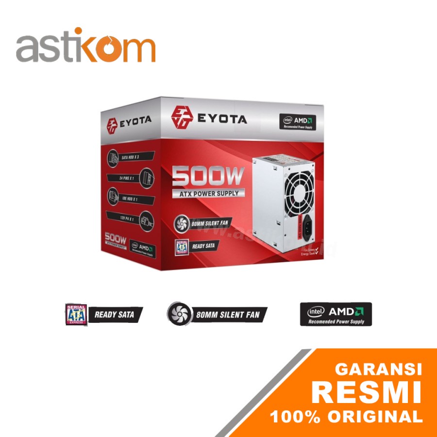 Jual Power Supply Eyota 500Watt Power Supply 500W Power Supply 500 Watt
