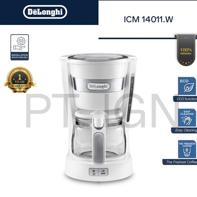 Jual DeLonghi ICM14011.W Drip Coffee Maker Mesin Penyeduh Kopi ICM