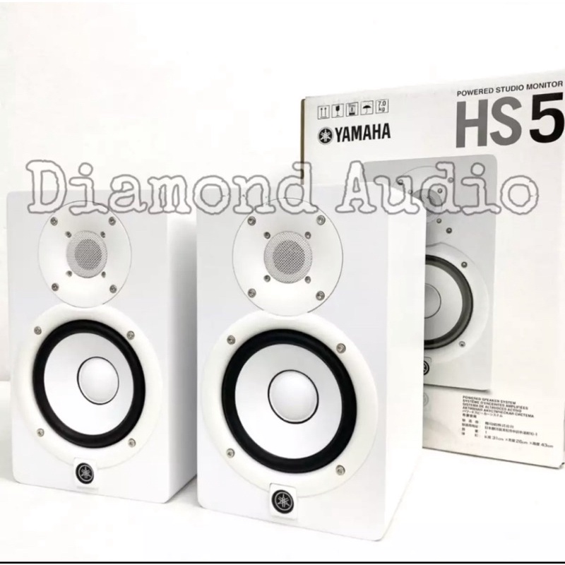 Jual Speaker Monitor Aktif Yamaha Hs5 Putih ( 2 Pcs ) Original Active