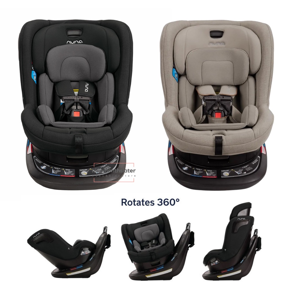 Jual Nuna REVV Rotating Convertible Car Seat Hazelwood Caviar Carseat