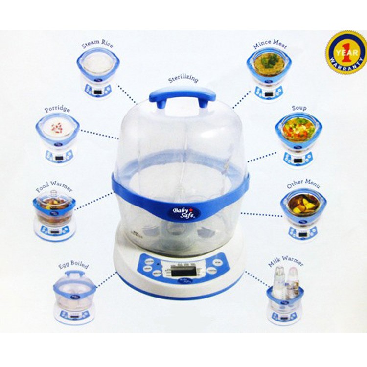 Jual BABYSAFE 10 in 1 Multifunction Sterilizer Steamer Baby Food
