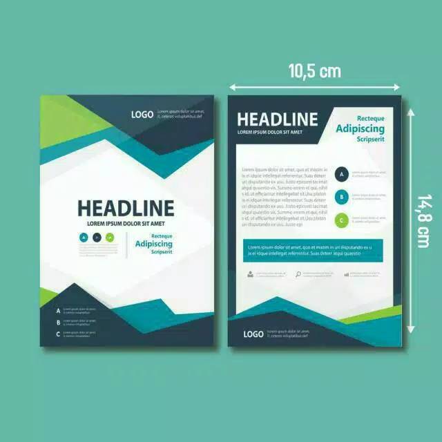 Jual CETAK BROSUR/PAMFLET/FLYER A6 ART PAPER FULL COLOR Shopee Indonesia