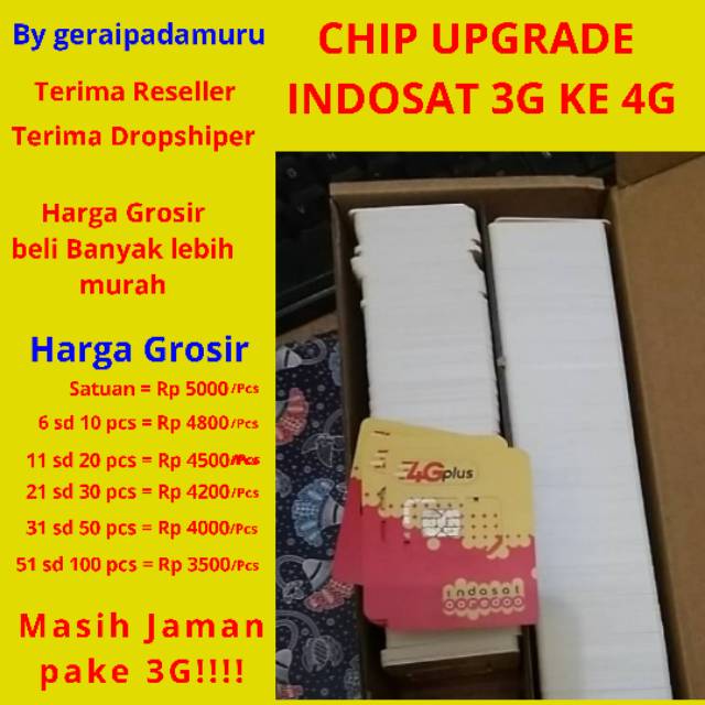 Jual Upgrade Kartu Indosat 3G ke 4G Shopee Indonesia