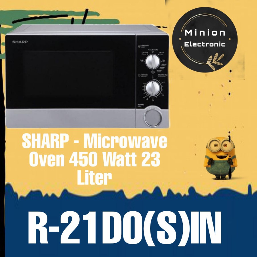 Jual SHARP Microwave Oven R21D0 S IN 23 Liter 450 Watt Shopee