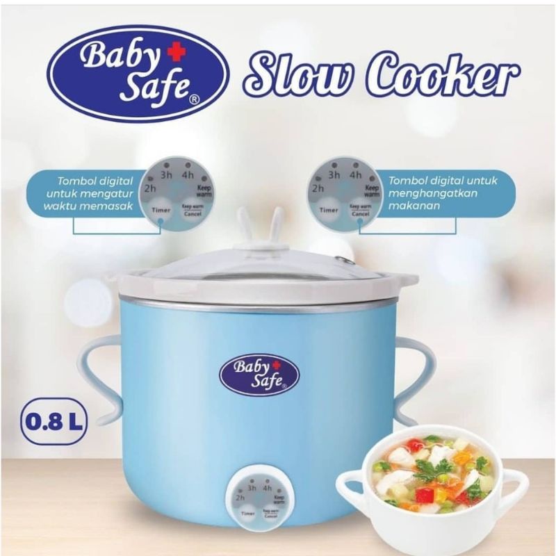 Jual Baby Safe Slow Cooker LB007 Blue Dan Baby Safe LB009 PINK Slow Cooker FREE BUBBLE WARP