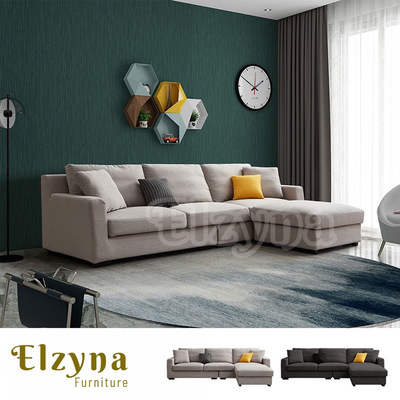 Jual SOFA MINIMALIS LIVING ROOM L SHAPE TYPE ALBANIA Shopee Indonesia