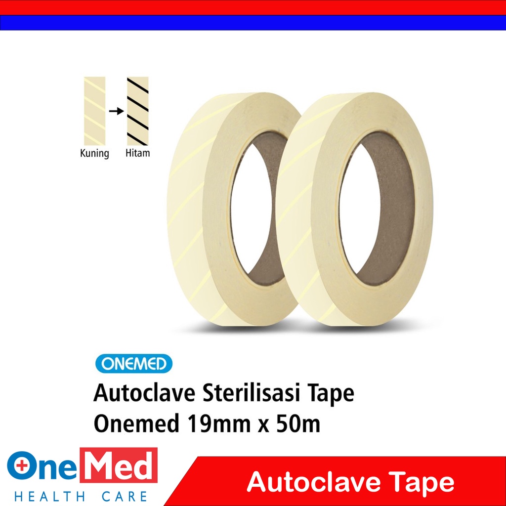 Jual Autoclave Tape Isolasi Lakban Medis Onemed Shopee Indonesia