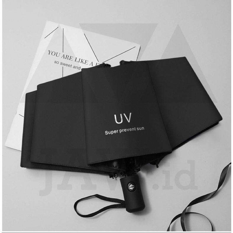 Jual Payung Lipat Otomatis Premium Anti Sinar UV Matahari Panas Hujan
