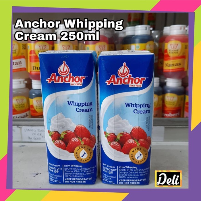 Jual Anchor Whipping Cream 250ml / Whip Cream Cair Anchor 250ml