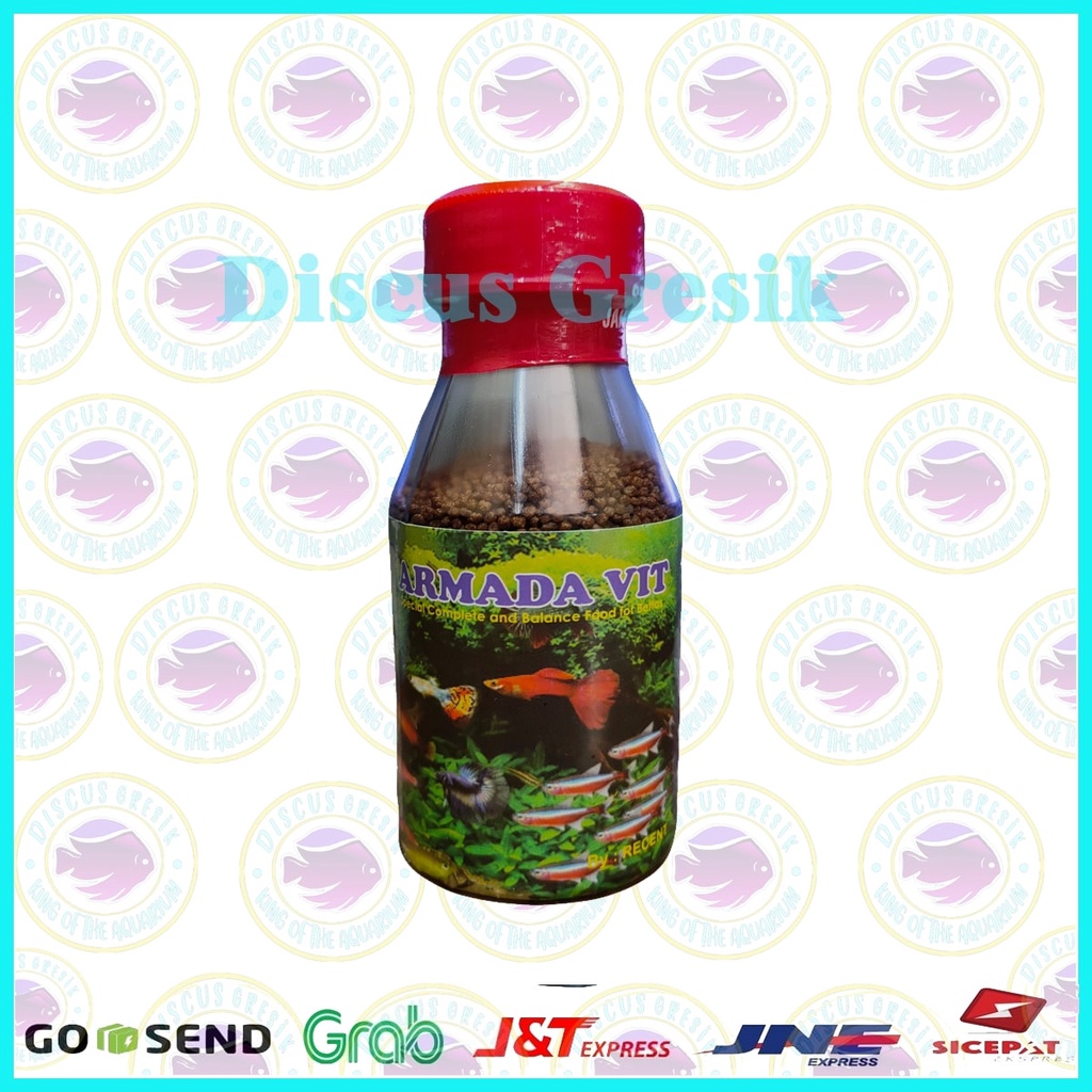 Jual Pelet Armada Vit Butir Makanan / Pakan Ikan Hias Kecil, Guppy,Cupang Shopee Indonesia