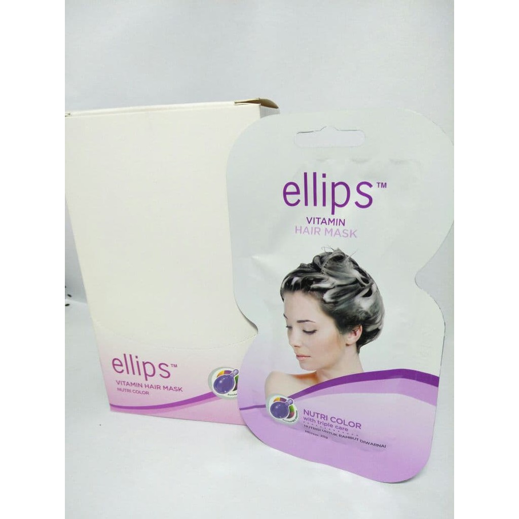Jual Ellips Hair Mask Nutri Color Sachet Shopee Indonesia