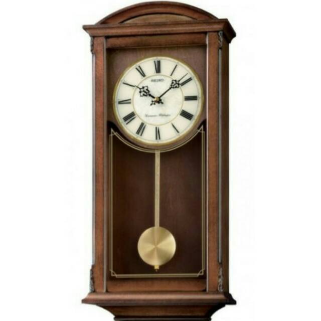 Jual Jam Dinding SEIKO CLOCK QXH030 QXH030B Wood Pendulum Dual Chimes