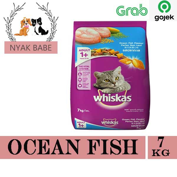 Jual Whiskas Ocean Fish 7kg (Grab/Gosend) Shopee Indonesia