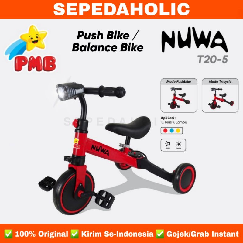 Jual Sepeda Roda 3 Tiga PMB NUWA T 20 5 (2 In 1) / AVIATOR AT 7905 7906