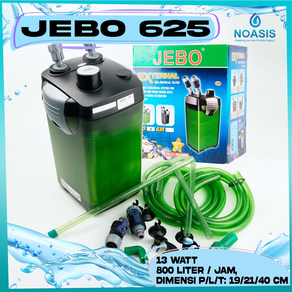 Jual JEBO 625 EXTERNAL FILTER AQUARIUM AQUASCAPE AKUARIUM CANISTER