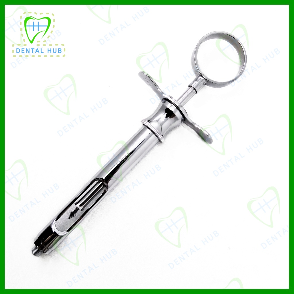 Jual Dental Aspiration Syringe Arrow Tip Aspirated 1.8ml Alat Suntik