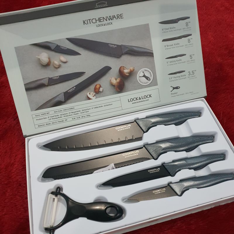 Jual LOCK & LOCK KITCHEN KNIFE SET 5PCS (PISAU SET) Shopee Indonesia