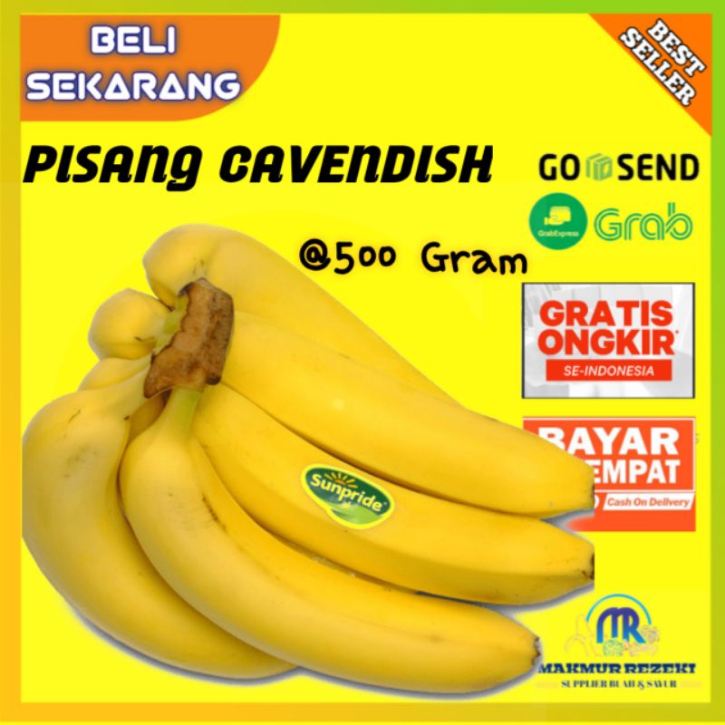 Jual PISANG CAVENDISH SUNPRIDE 500 GRAM KHUSUS KURIR INSTANT DAN