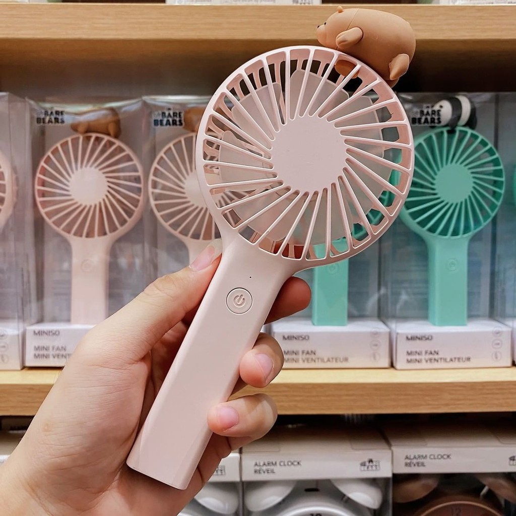 Jual MINISO ! 6wrn. New mini portable fan / Kipas angin miniso marvel