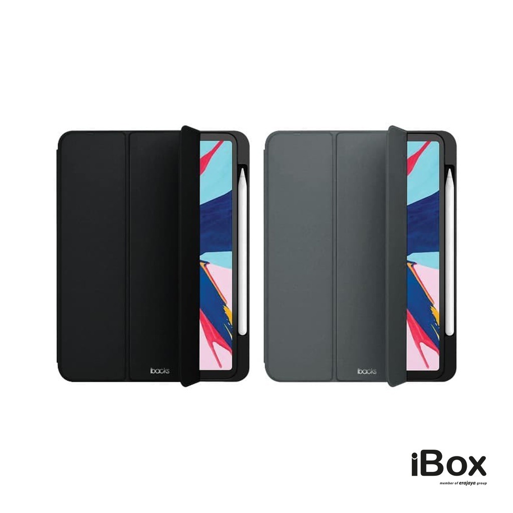 Jual Ibacks Allegra Smart Case for iPad Pro (12,9inch) 2018 Grey Shopee Indonesia