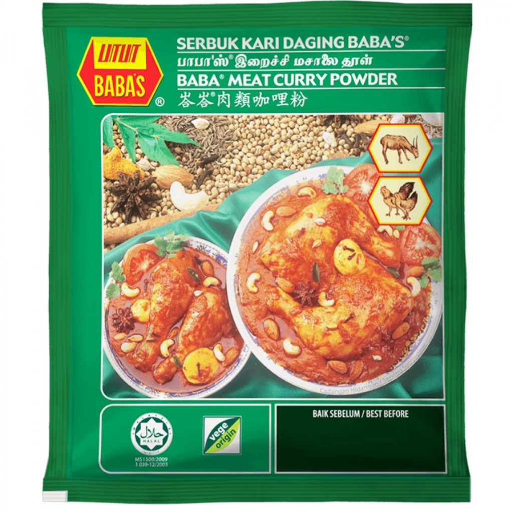 Jual Bumbu Kari Daging Babas/ Baba's Meat Curry Powder 250g Shopee