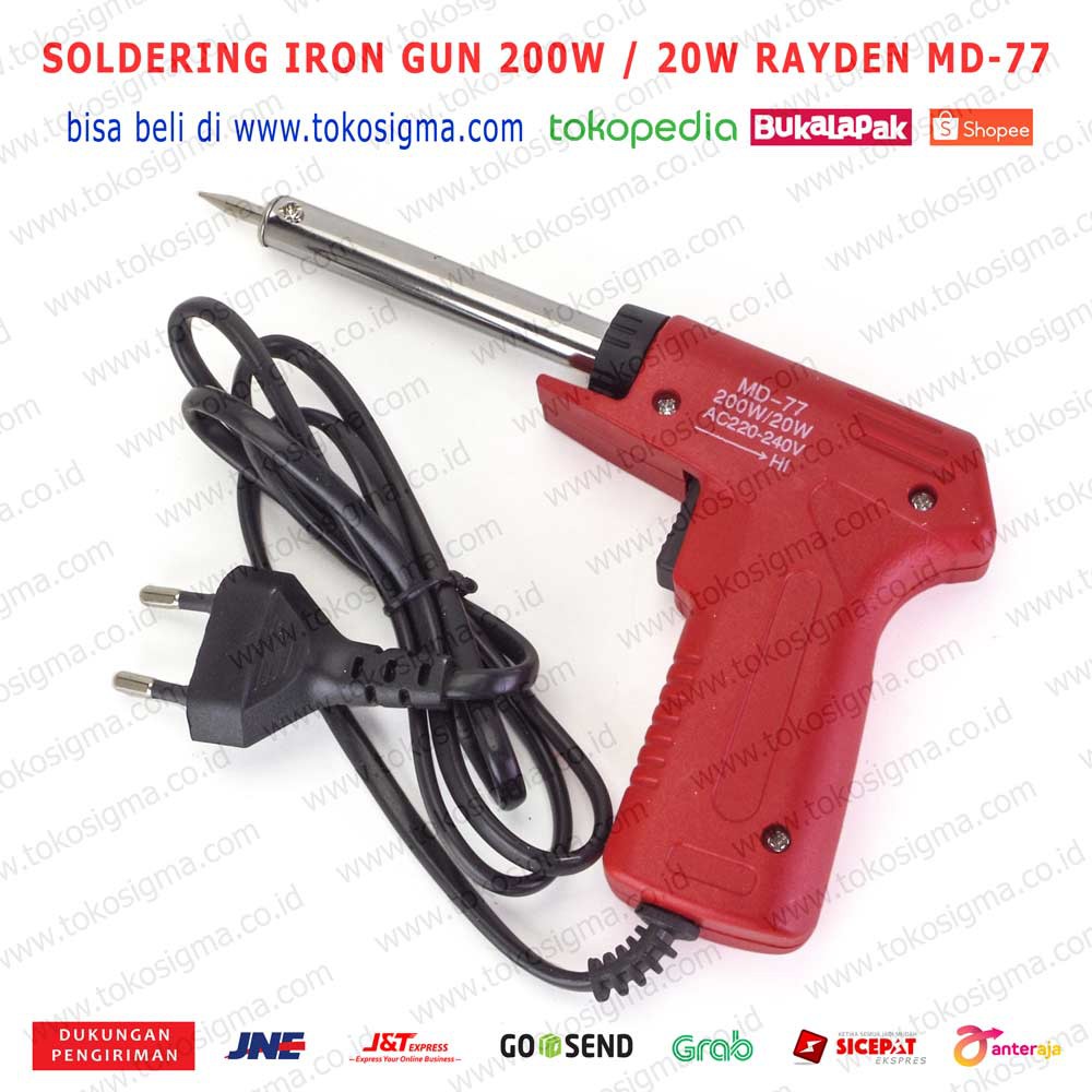 Jual DUAL HEAT GUN SOLDERING IRON MD77 PISTOL SOLDER TIMAH Shopee