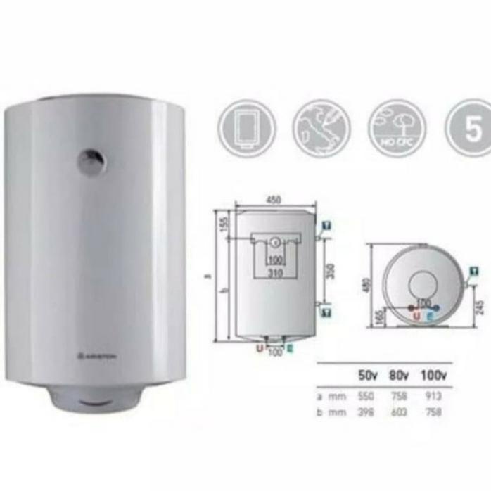 Jual PROMO DISCON 2021 Water Heater Ariston Pro R100/ Pemanas Air