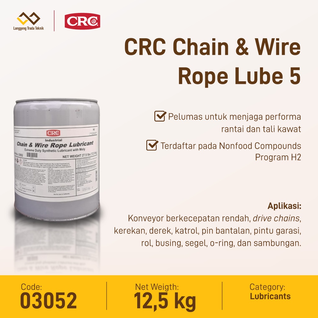 Jual CRC Chain and Wire Rope Lubricant 03052 Shopee Indonesia