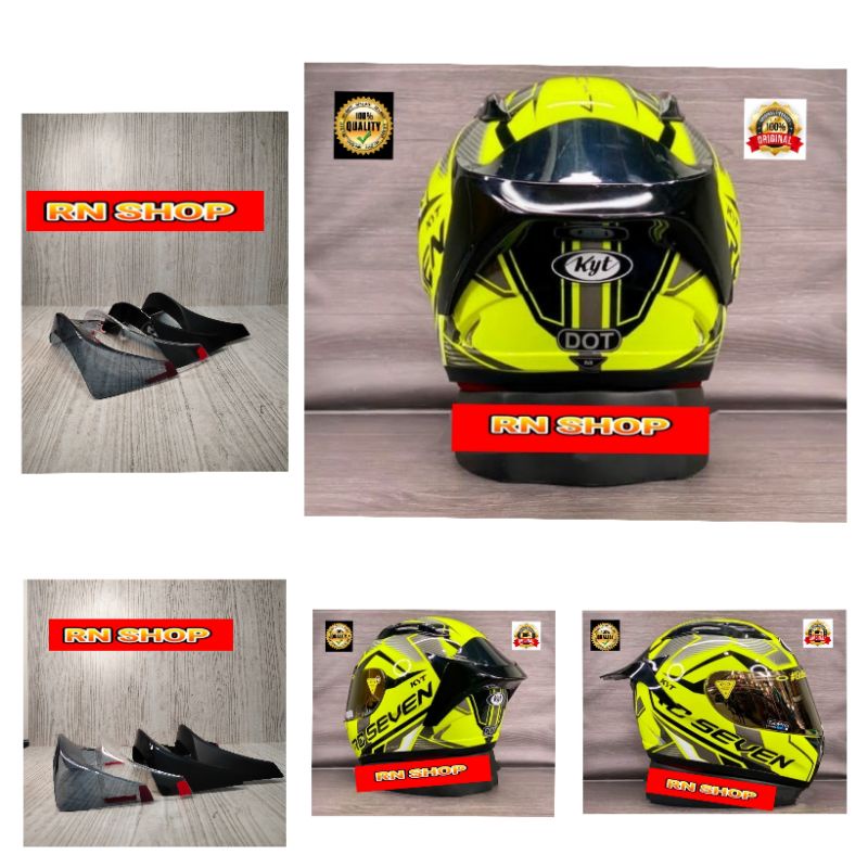 Jual Spoiler 3D KYT RC7 (FREE STICKER VISOR 1 SET) Shopee Indonesia