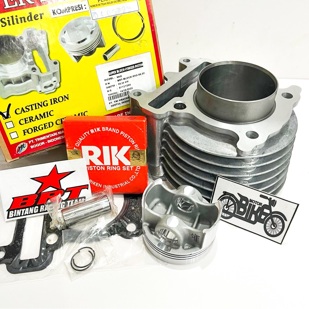 Jual BLOK BORE UP BRT MIO SPORTY MIO SMILE MIO SOUL LAMA NOUVO 58 MM CAST IRON Shopee Indonesia