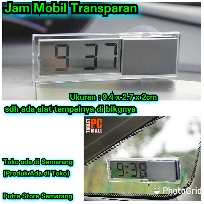 Jual Jam mobil transparan jam digital Mobil Keren dan tampil beda