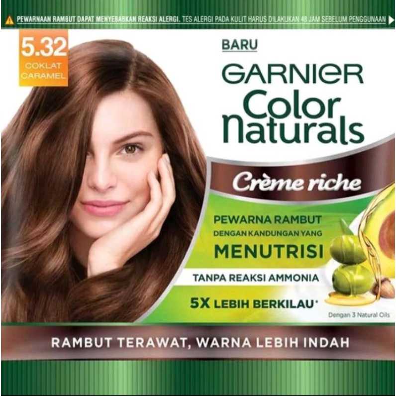 Jual Garnier Hair Color creme riche coklat karamel 30g Shopee Indonesia