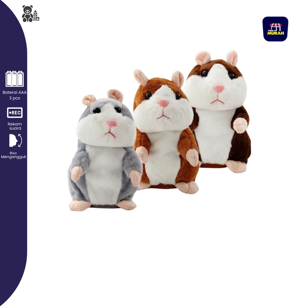 Jual Boneka talking hamster peniru suara mainan bayi lucu imut Shopee