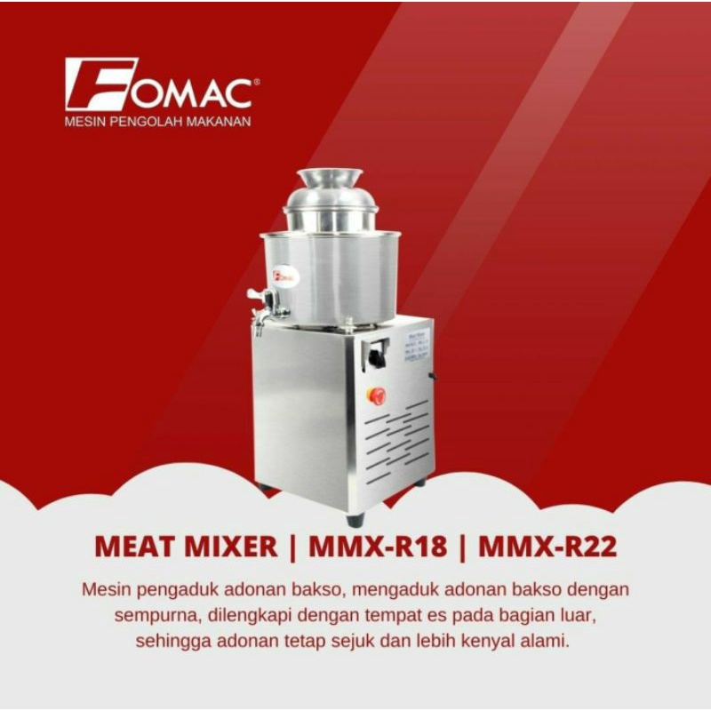 Jual MMXR22 MEAT MIXER MESIN PENGADUK ADONAN BAKSO FOMAC Shopee