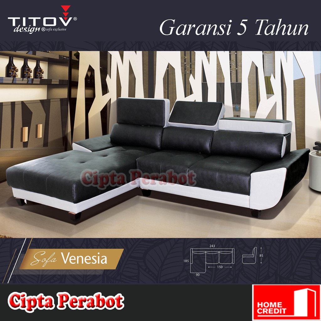 Jual Sofa Sudut Titov Venesia Garansi 5 Tahun Shopee Indonesia