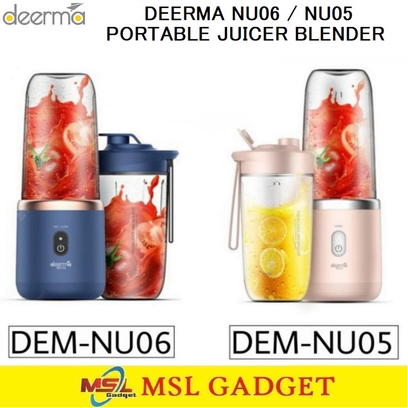 Jual Deerma NU05 NU06 Blender Portable Juicer Mini Mixer Buah Jus 400ml