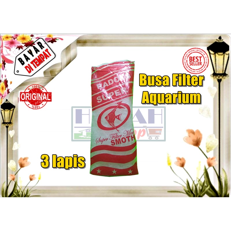 Jual Busa Filter Aquarium Kapas Filter Aquarium 3 Lapis Halus Smooth