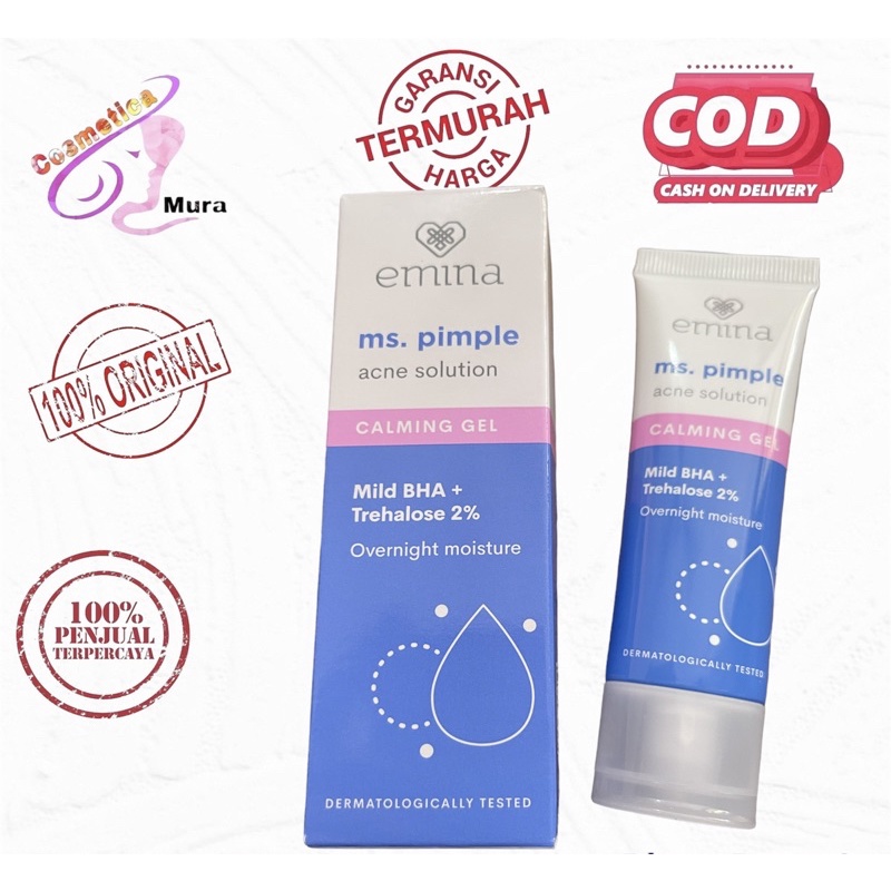 Jual [[ EMINA MS PIMPLE CALMING GEL ]] NEW! Ms Pimple Acne Solution