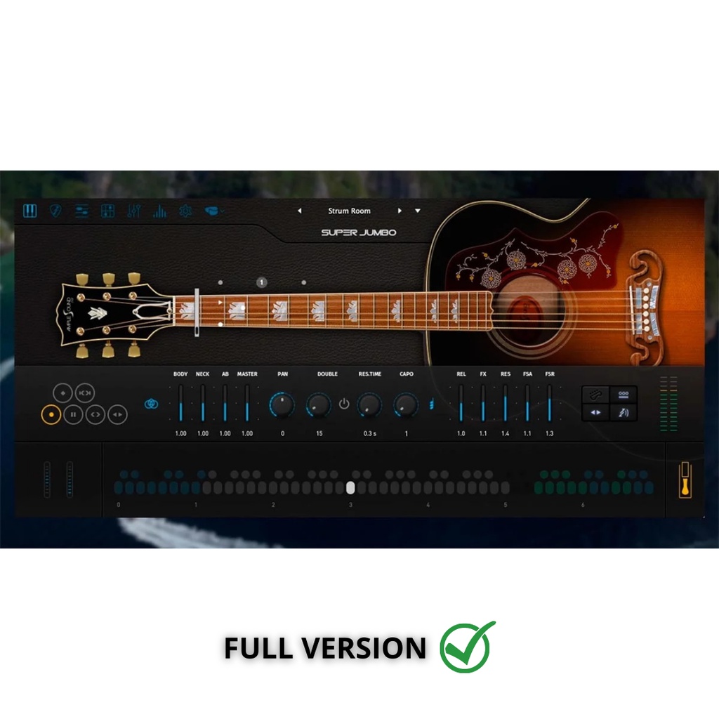 Jual Ample Guitar SJ v3 VSTI Plugin Gibson SJ200 Vintage Custom Shop