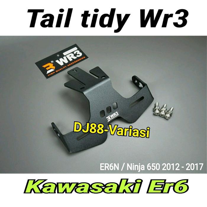 Jual Dudukan plat nopol wr3 Er6n er6f breket tail tidy belakang spakbor